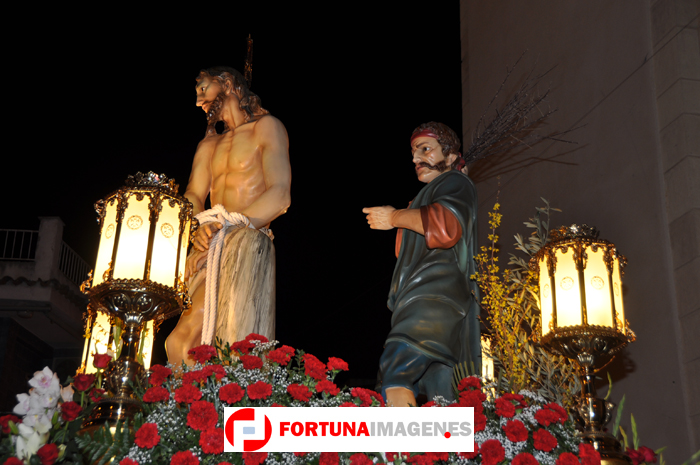 Procesión del Santísimo Cristo de la Columna 2013 en la Semana Santa de Fortuna 2013